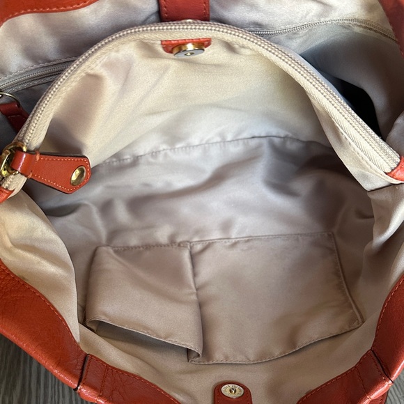 Coach F19243 Ashley Burt Orange Tangerine Leather Satchel Shoulder Handbag - Picture 12 of 16